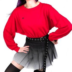 Oscar De La Renta | vintage red jumper | M